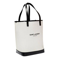 Saint Laurent - Women's Teddy Coated Linen Drawstring Bucket Bag