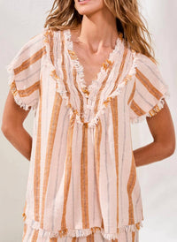 Tribal - Morocco Striped Woven Tee