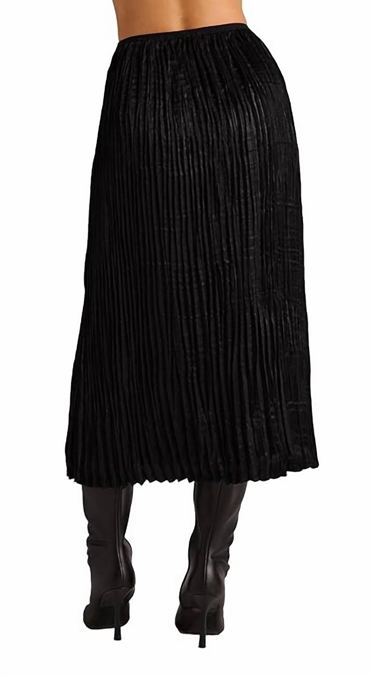 Bella Dahl - Variegated Pleat Midi Skirt