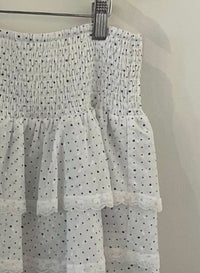 Theme - Girl's Gemma Heart Polka Dot Smocked Skirt