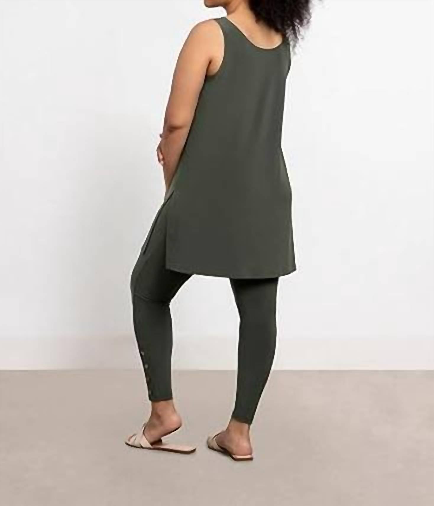 Sympli - Go To Tank Tunic Melange Top