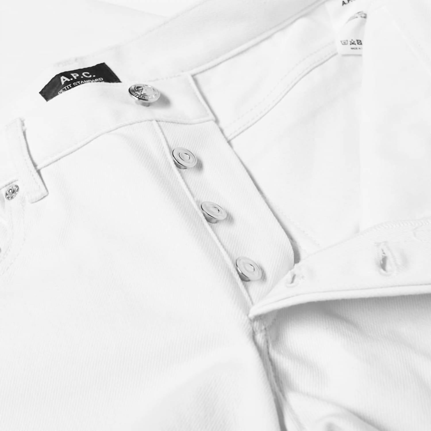 A.P.C. Men's Petit New Standard Jeans in white - men's jeans - view 4