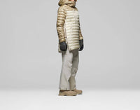 Norrona Lofoten Down800 Anorak Jacket in oatmeal - women's jacket - detail view
