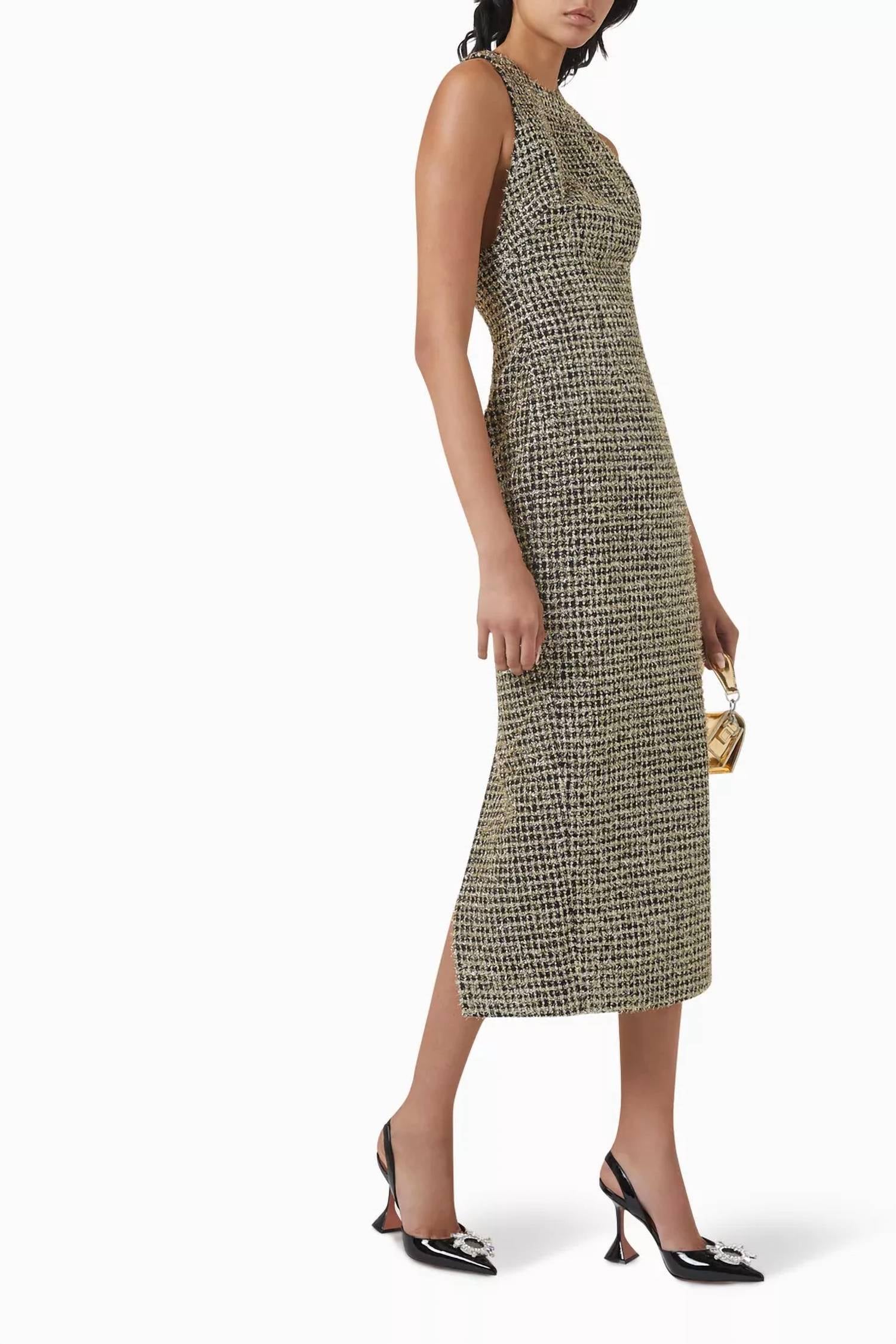 Sau Lee - Anthea Tweed Midi Dress
