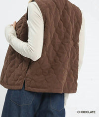 Umgee - Quilted Zip Up Vest