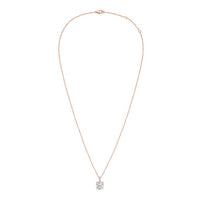 Diana M Jewels - Women's Lab Grown Diamond Solitaire Cushion Pendant Necklace