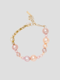 Completedworks - Women's Float Pearl And Zirconia Vermeil Bracelet