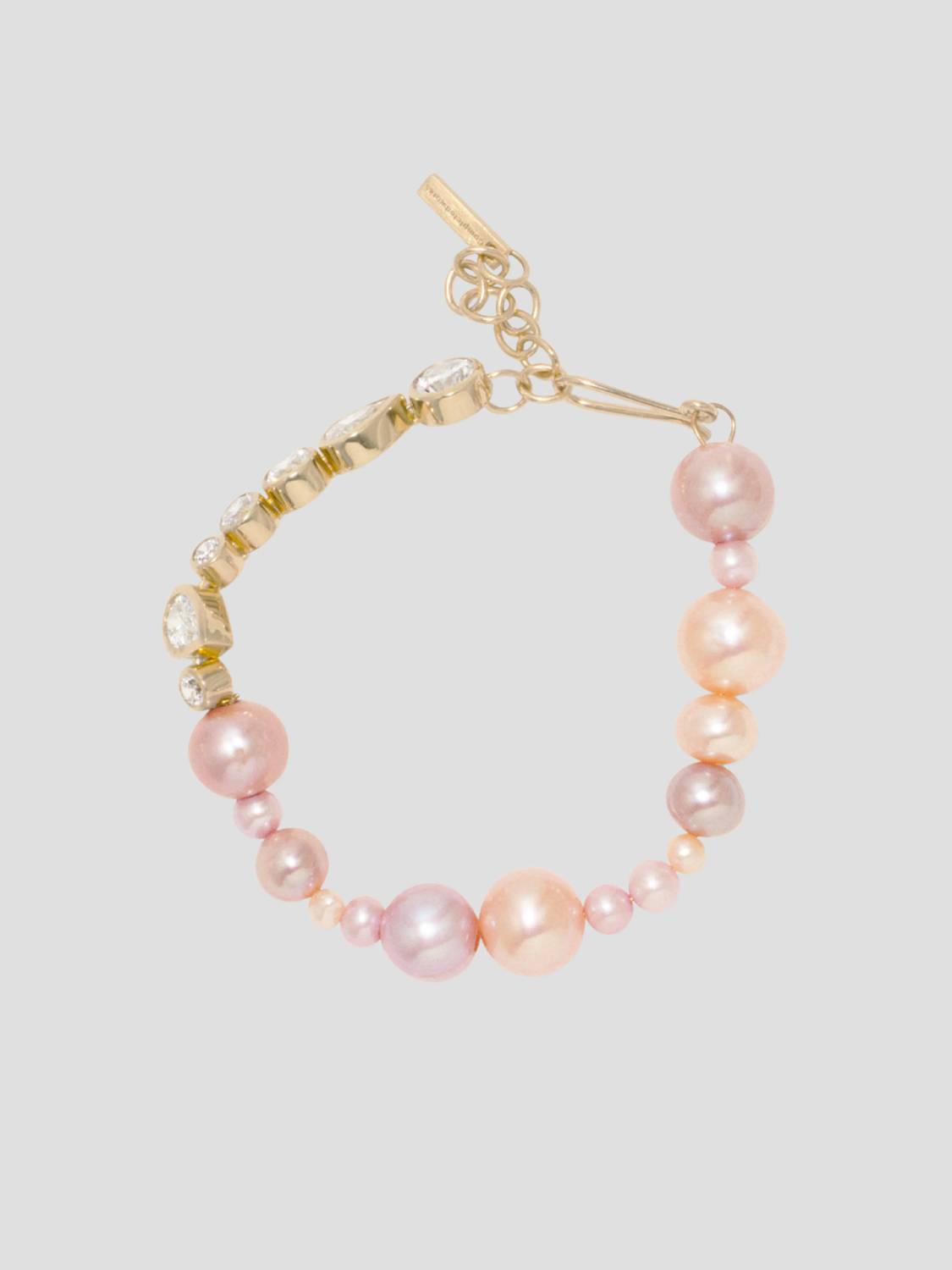 Completedworks - Women's Float Pearl And Zirconia Vermeil Bracelet