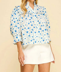 Pinch - Amélie Heart Print Blouse