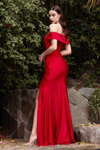 Cinderella Divine - Off The Shoulder Stretch Jersey Dress