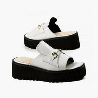All Black - Women's Link Flatform Sandal