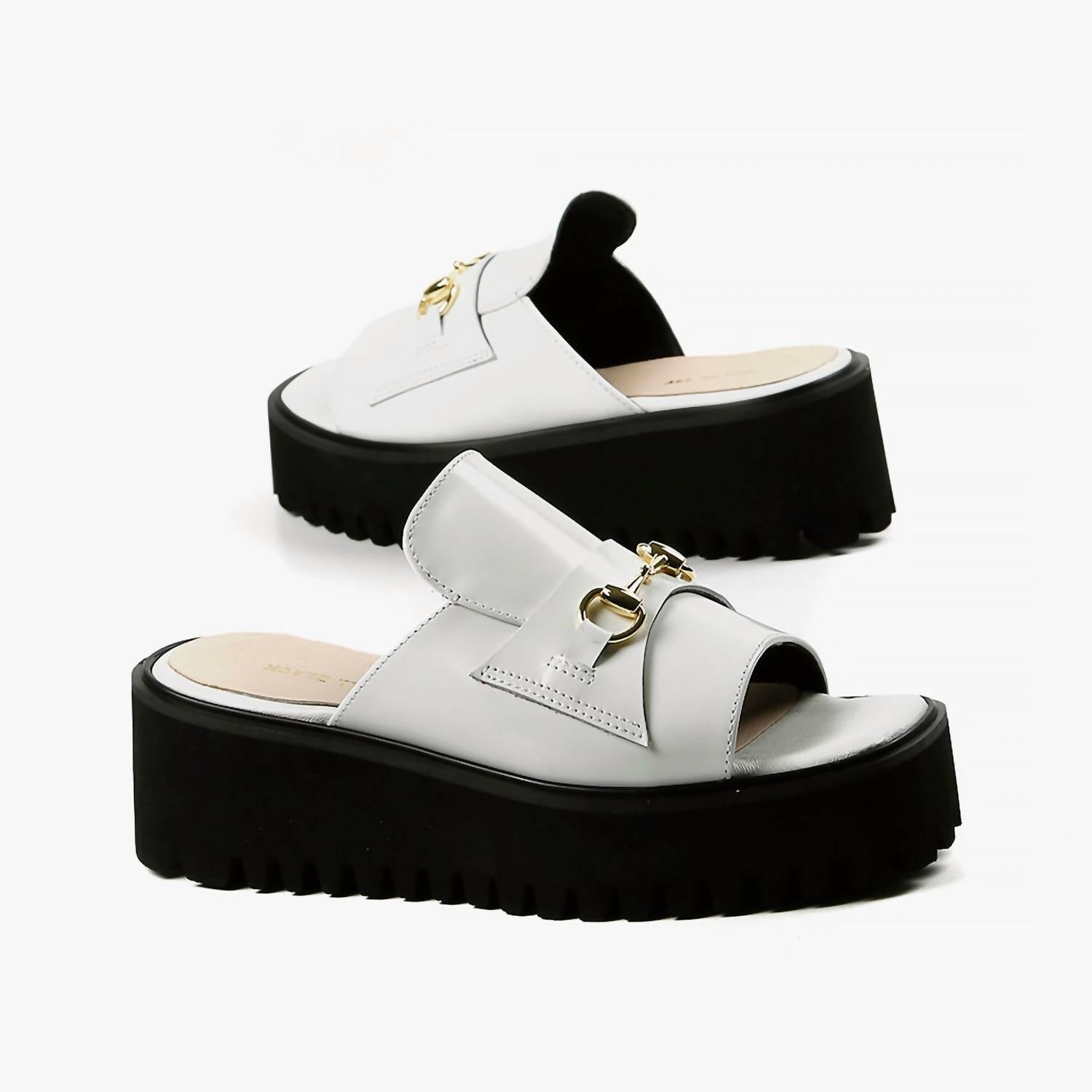 All Black - Women's Link Flatform Sandal