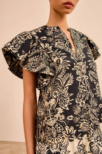 Ulla Johnson - Severine Flutter Sleeve Top