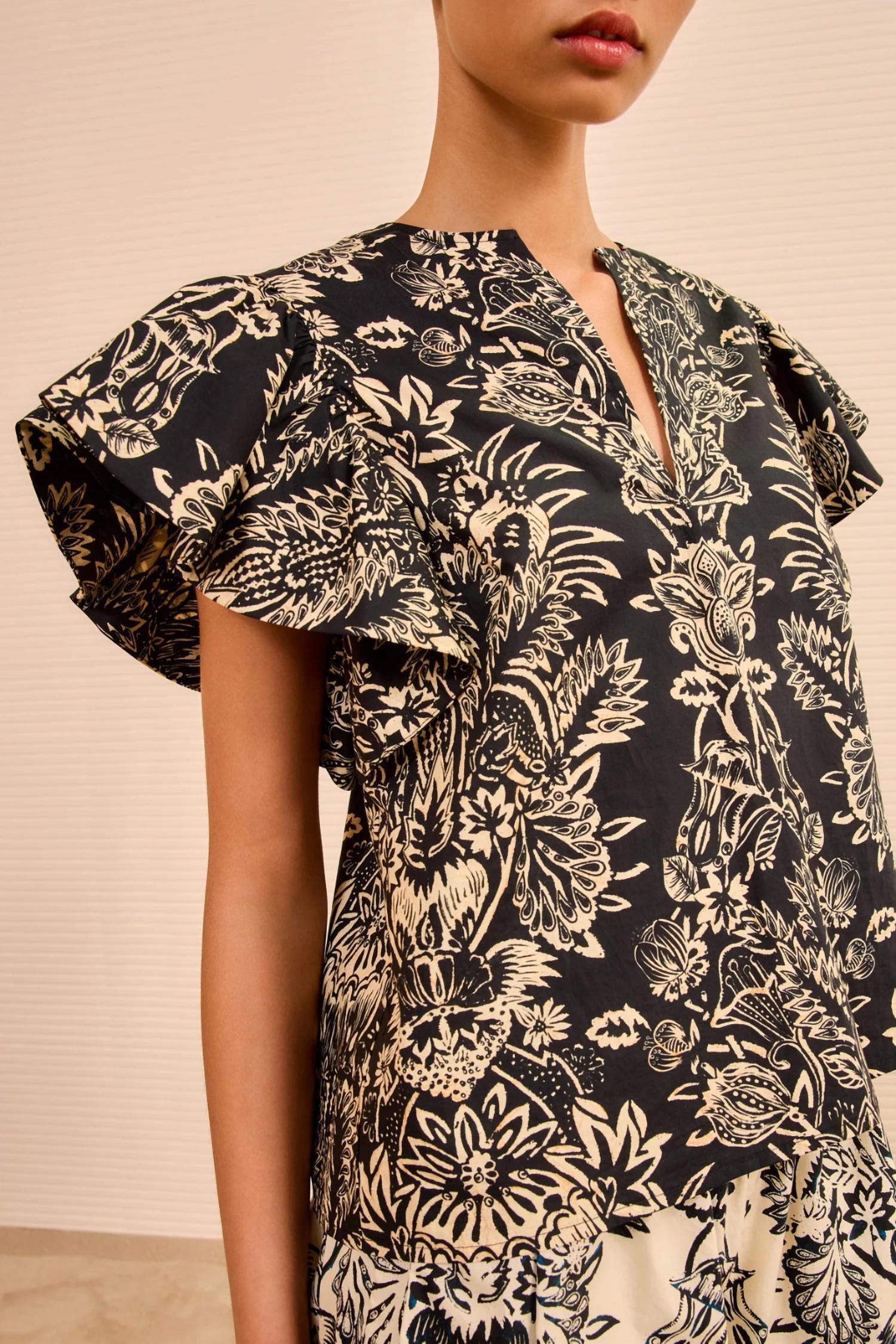 Ulla Johnson - Severine Flutter Sleeve Top