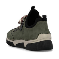 RIEKER Women's Flexible Shoes in green combination - women's sneaker - detail view