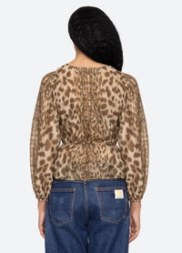 Sea - Claude Leopard Print Top