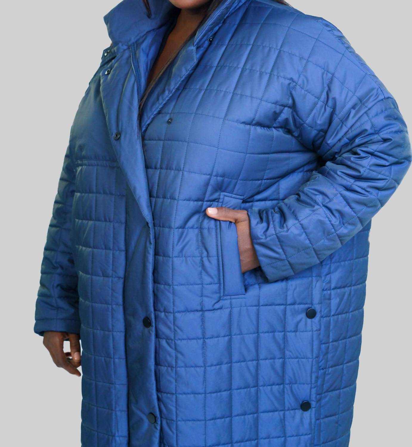 Bitte Kai Rand - Changeant Nylon Box Coat - Plus Size