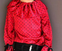 Mademoiselle Charlotte - Kid's Polka Dot Blouse