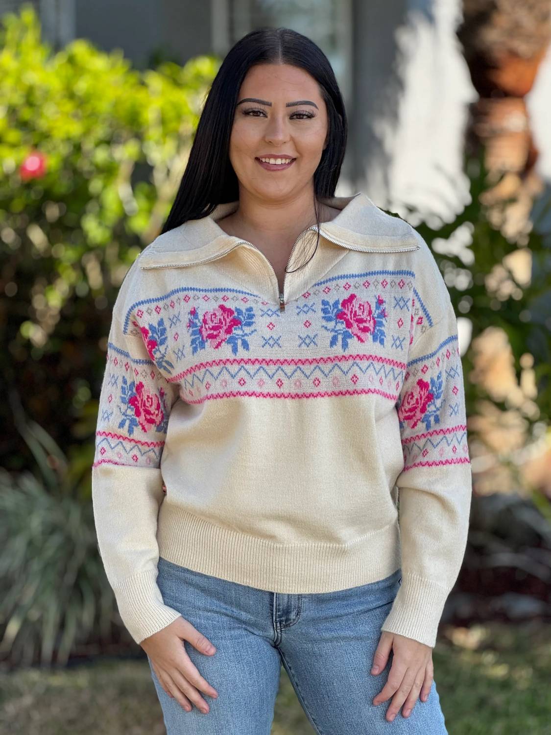 Southern Grace - Winter Bloom Sweater