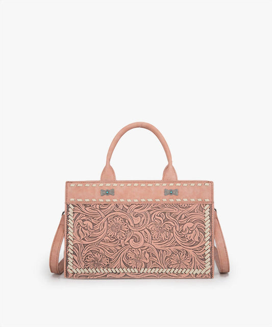 Montana West - Floral tooled tote bag