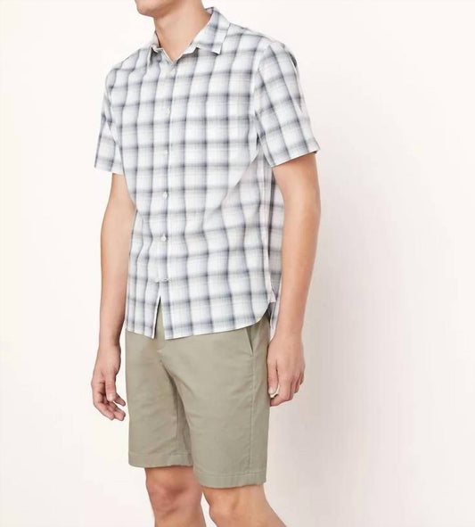 Vince - Men'S - Short Sleeve Atwater Plaid Sports Shirt