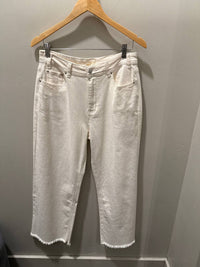 Tnr - Women's Stretch High Rise Crop Wide Leg Jean