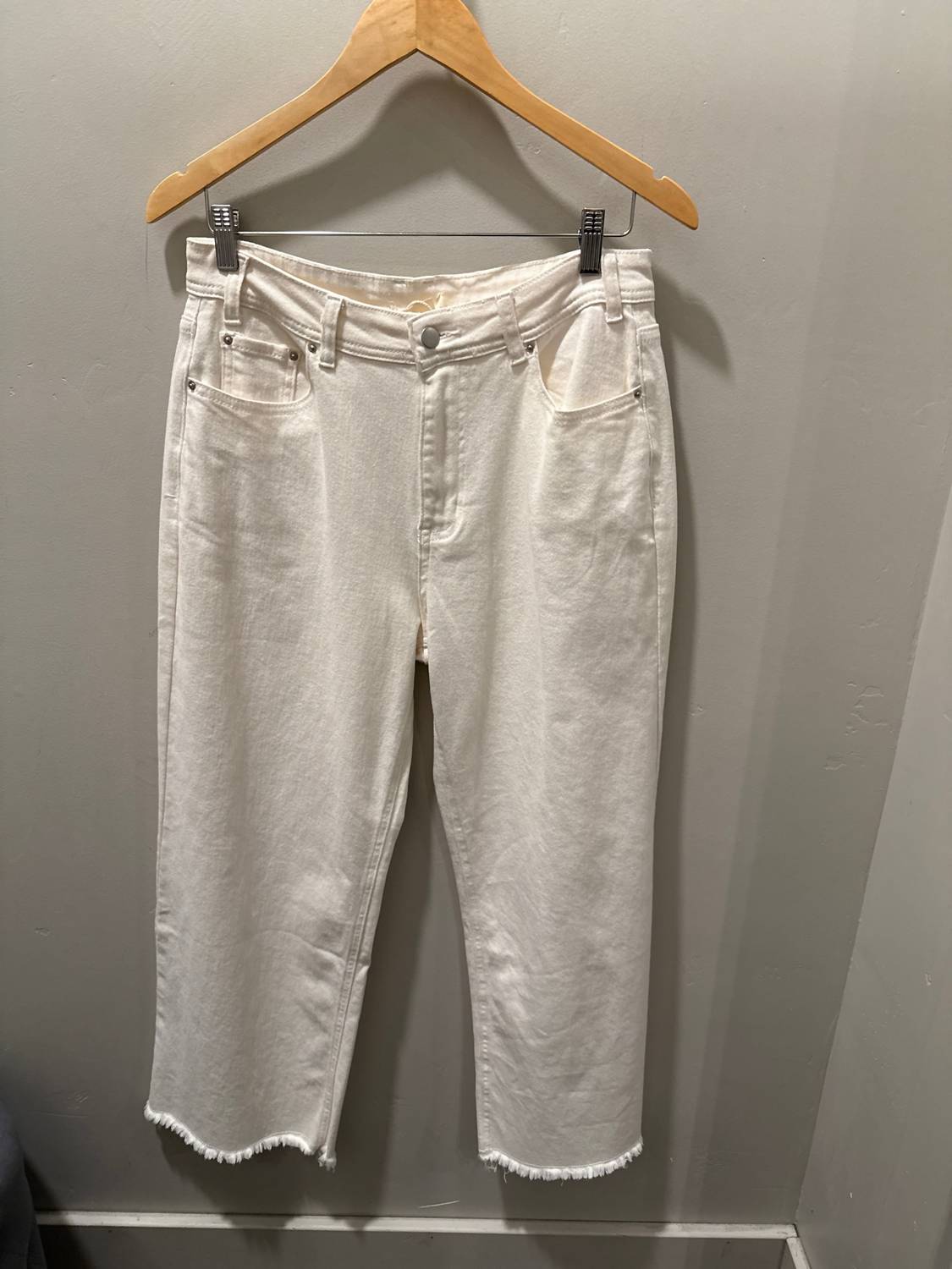 Tnr - Women's Stretch High Rise Crop Wide Leg Jean
