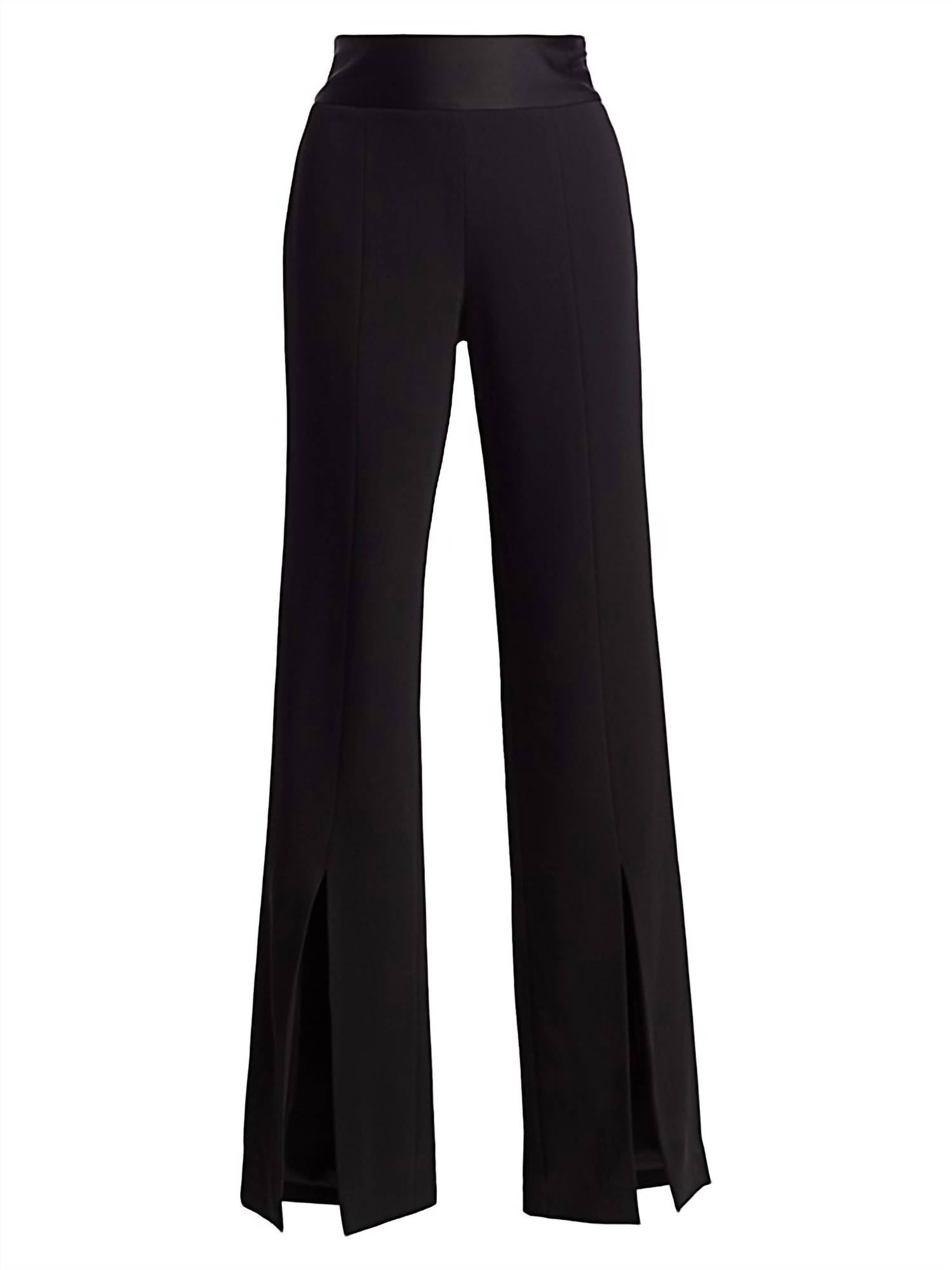 Jonathan Simkhai - ARIAH CREPE SATIN FRONT SLIT PANT
