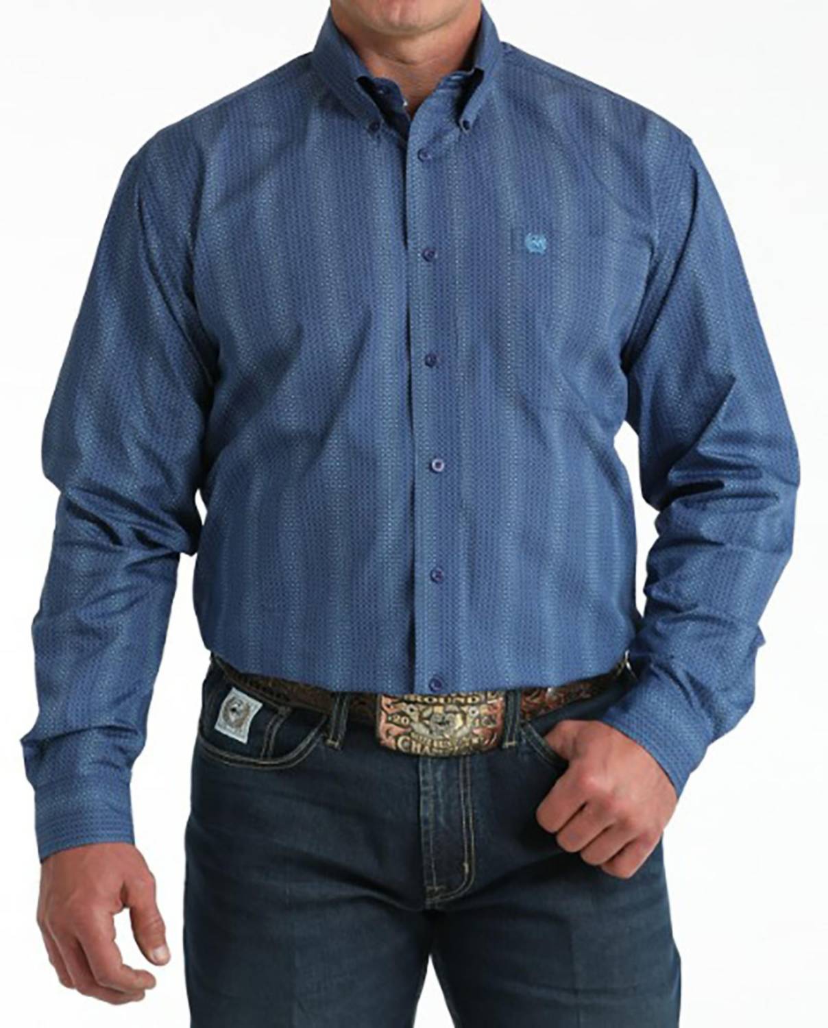 Cinch - Men's Classic Long Sleeve Print Button Shirt