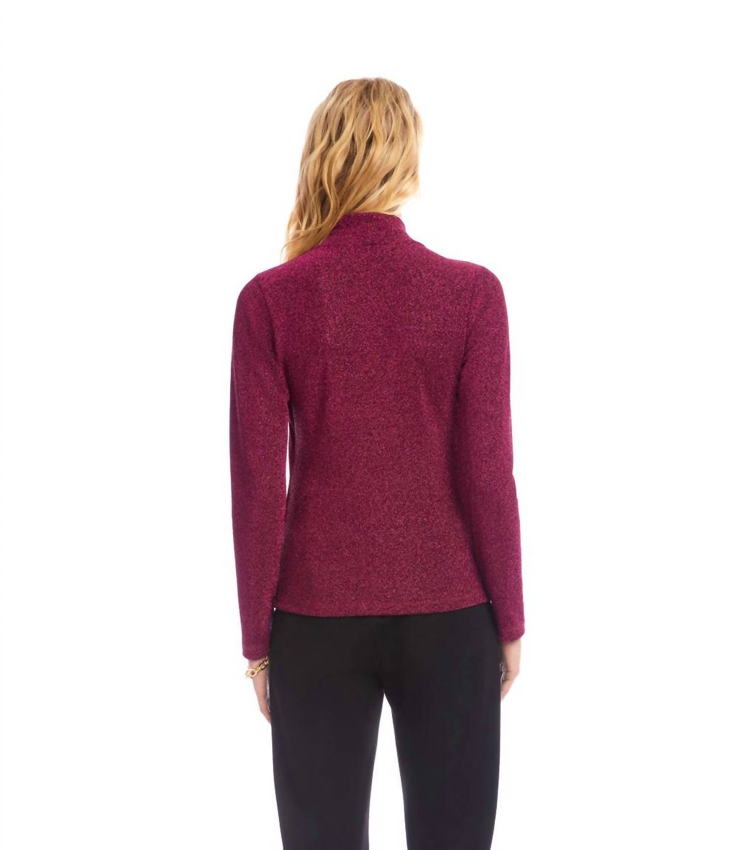 Karen Kane - Crossover Shirred Side Top