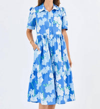 Mary Square - Jema Button-fron Mini Dress