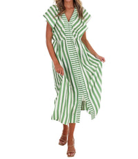 Umgee - Women's Hometown Honey Stripe Midi Dress