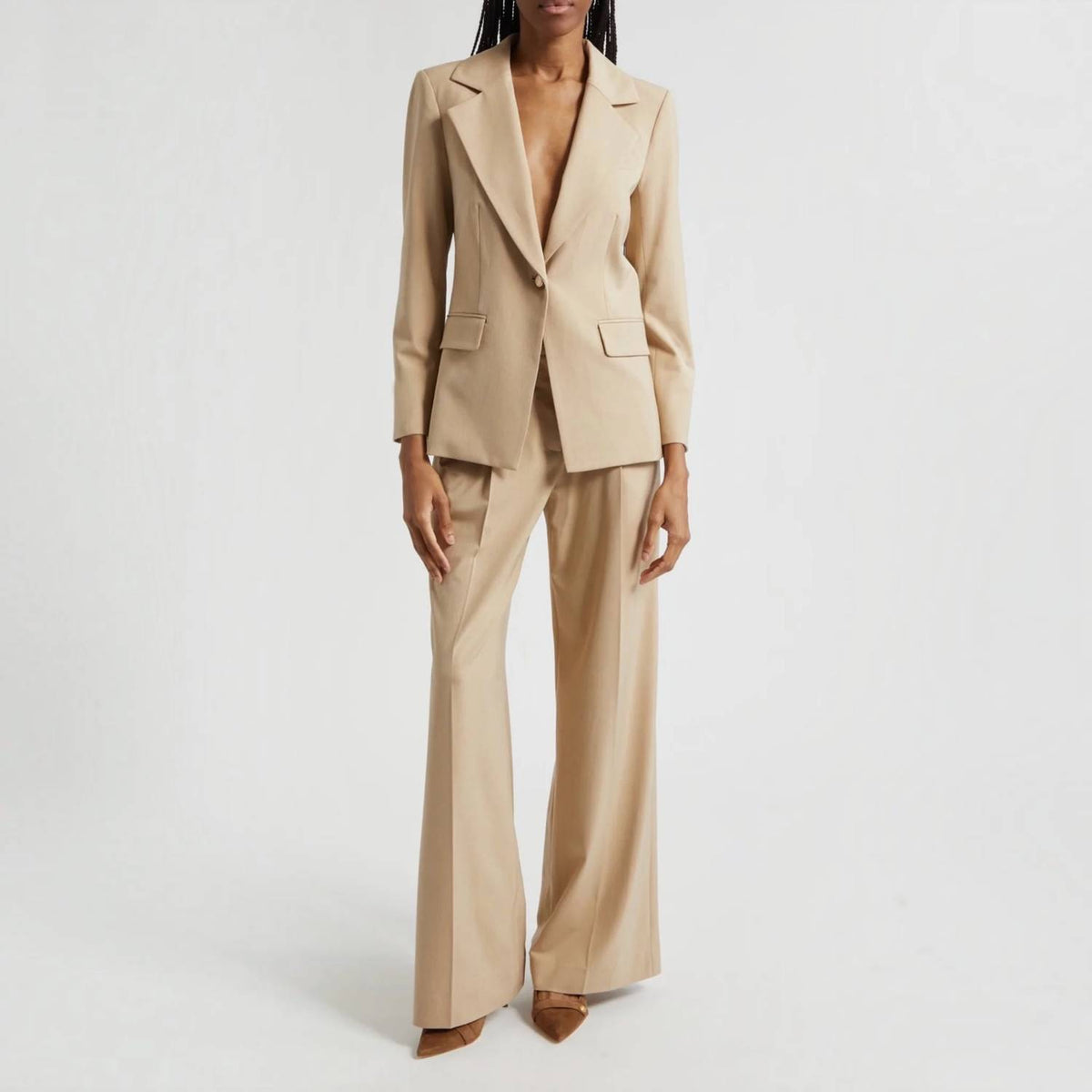 Veronica Beard - Rimini Pleated Wide-Leg Pants