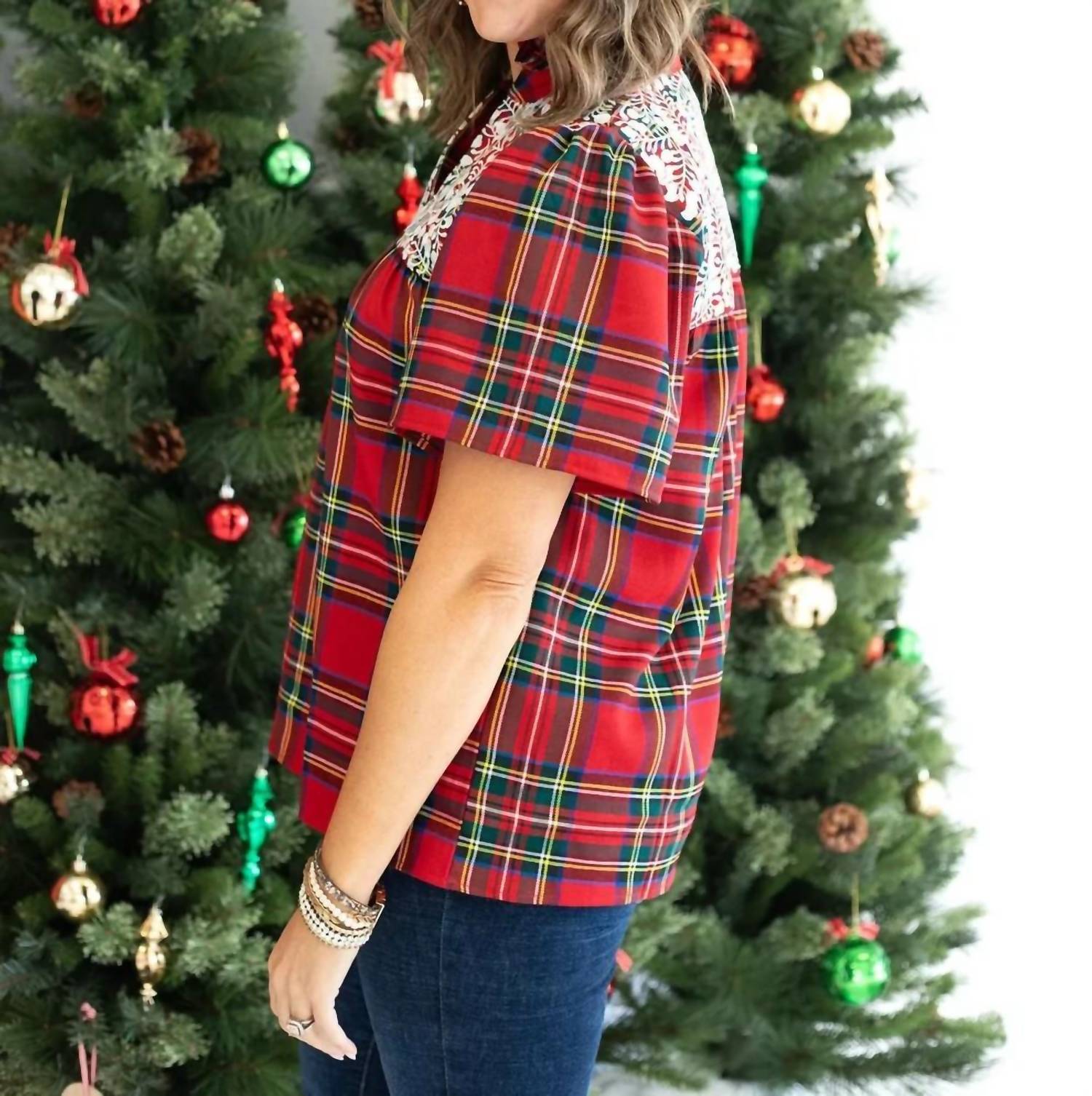 Layerz Clothing - Poppie Plaid Top