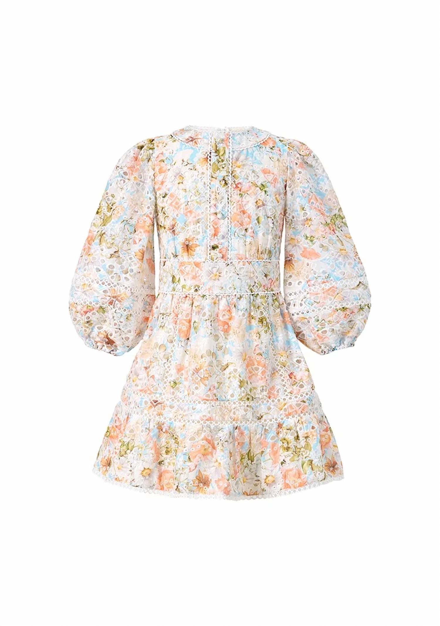 Marlo - Kid's Daphne Embroidered Long Sleeve Dress