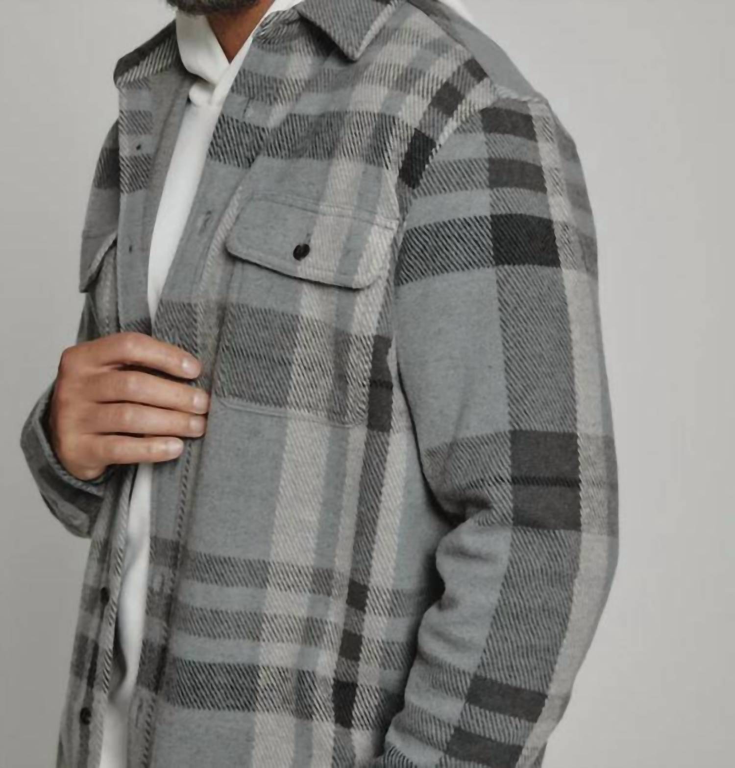 7Diamonds Men's Generation Long Sleeve Shirt in grey - men's jacket - view 4