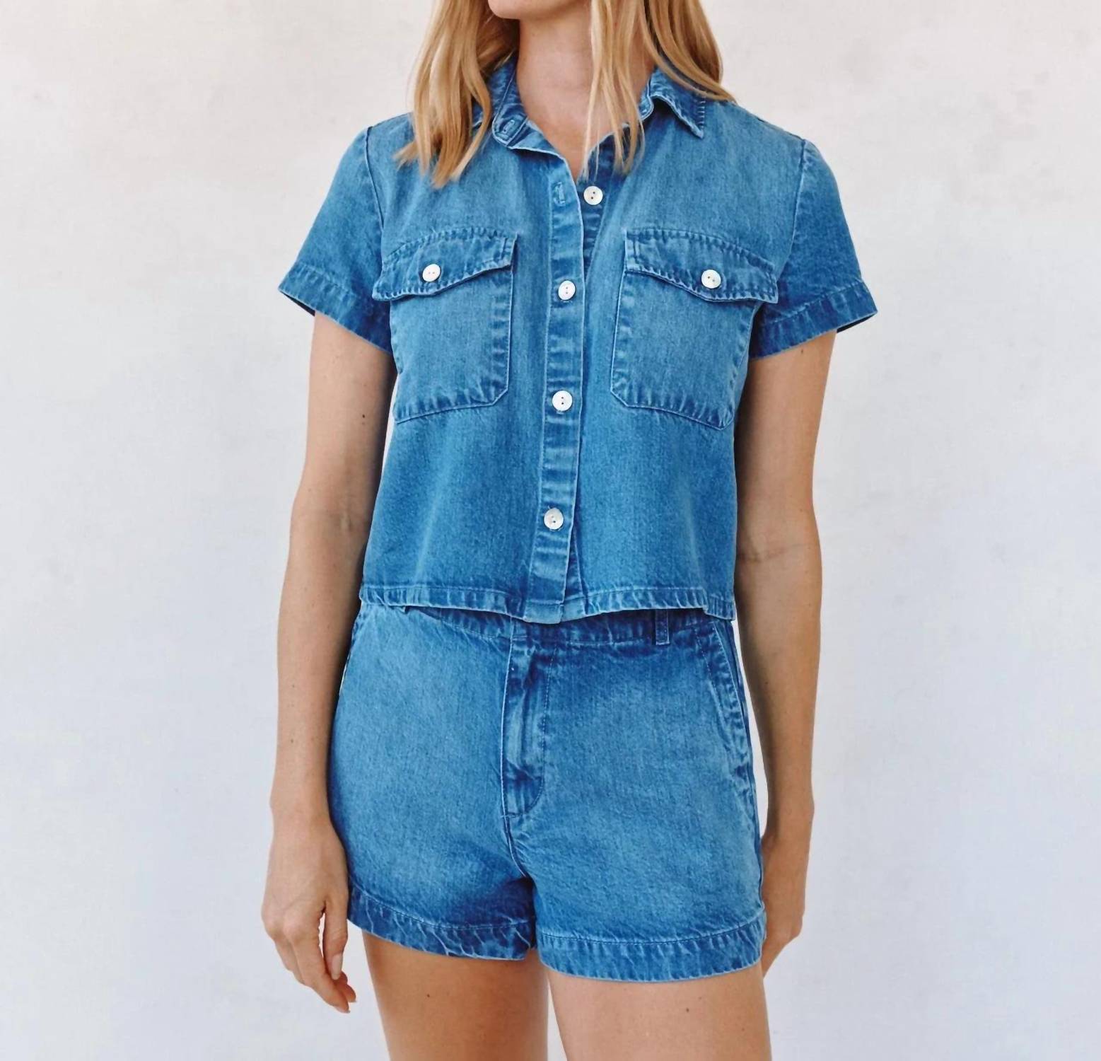 Bella Dahl - Short Sleeve Flap Pocket Shirt
