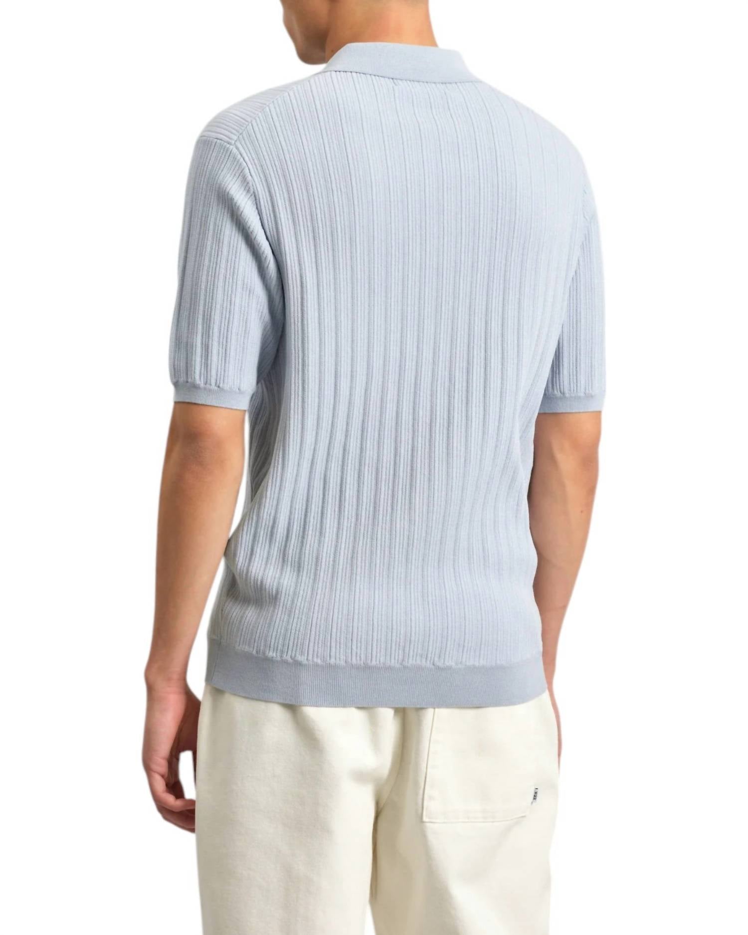 Wax London - Naples Vertical Knit Pattern Polo