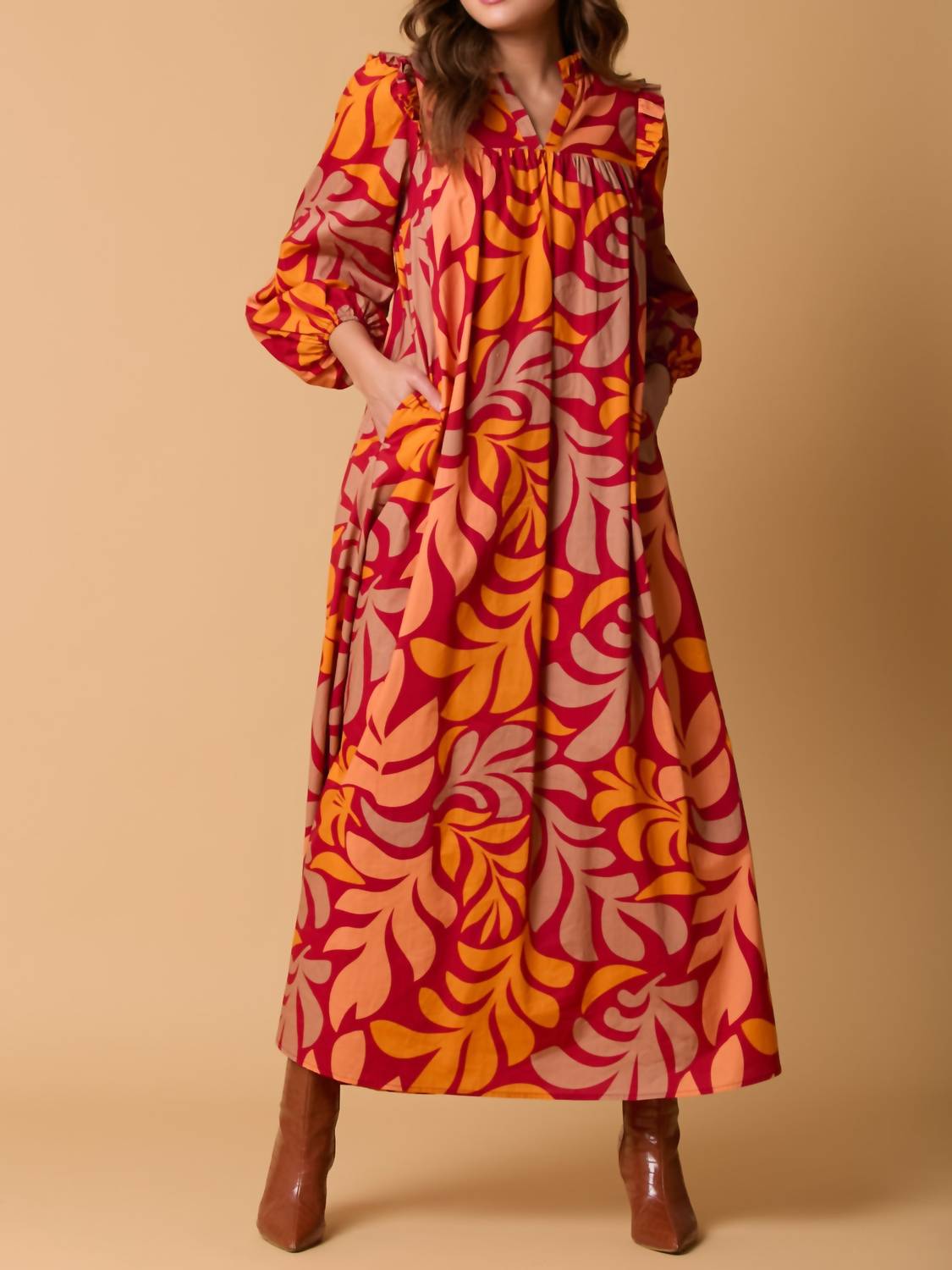 Fantastic Fawn - Printed Maxi Dress