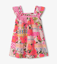Hatley - Kid's Floral Patchwork Flutter Puff Dress