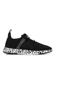 EMU Australia Women's Leura Sneakers in black leopard - women's sneaker - alternate view