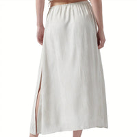 Atm - Women's Silk Pull-on Maxi Skirt