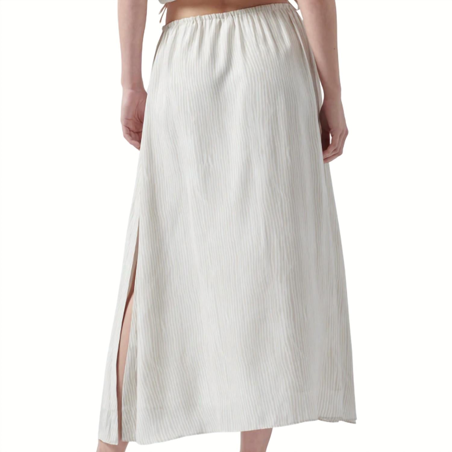 Atm - Women's Silk Pull-on Maxi Skirt