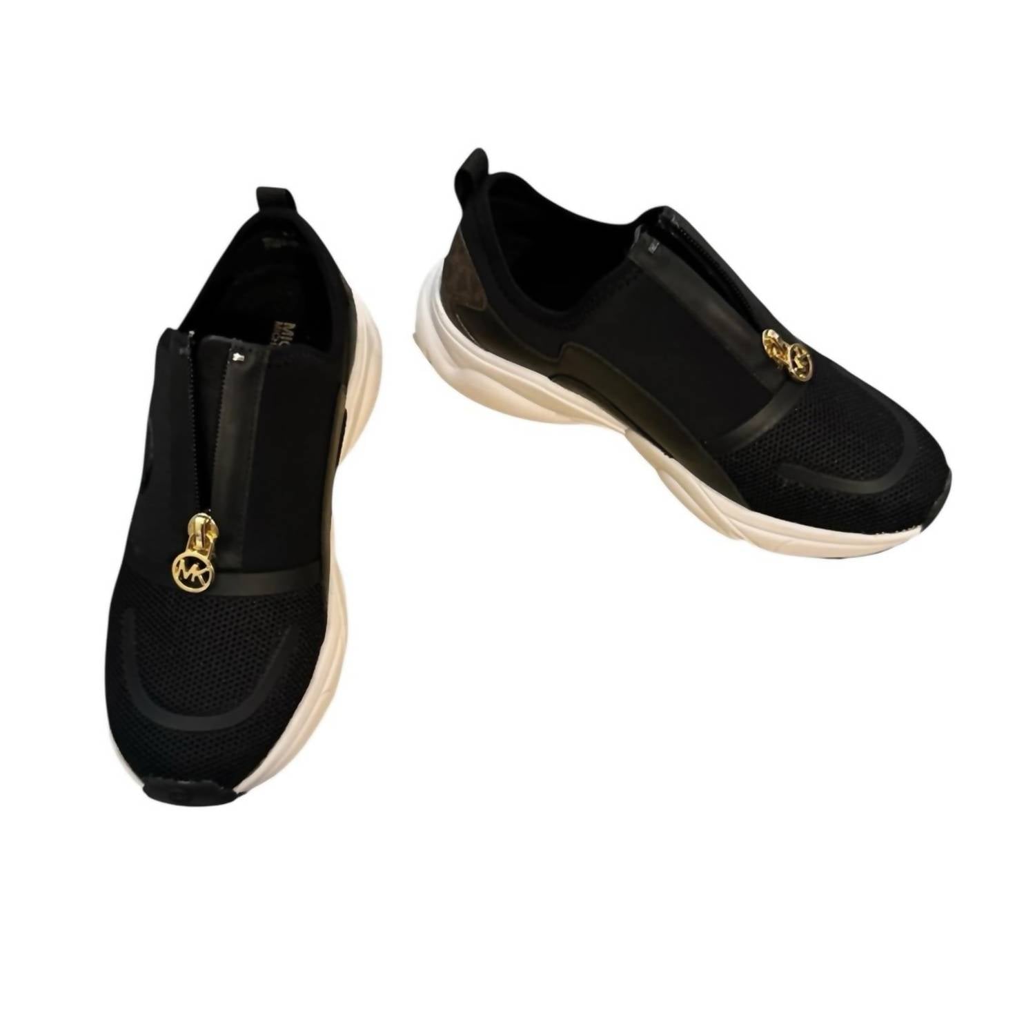 MICHAEL KORS Women's Sami Trainer Wedge Sneakers in black and brown - women's sneaker - view 6