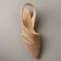 bueno Women's Bianca Flat Shoe in walnut - women's flats - alternate view