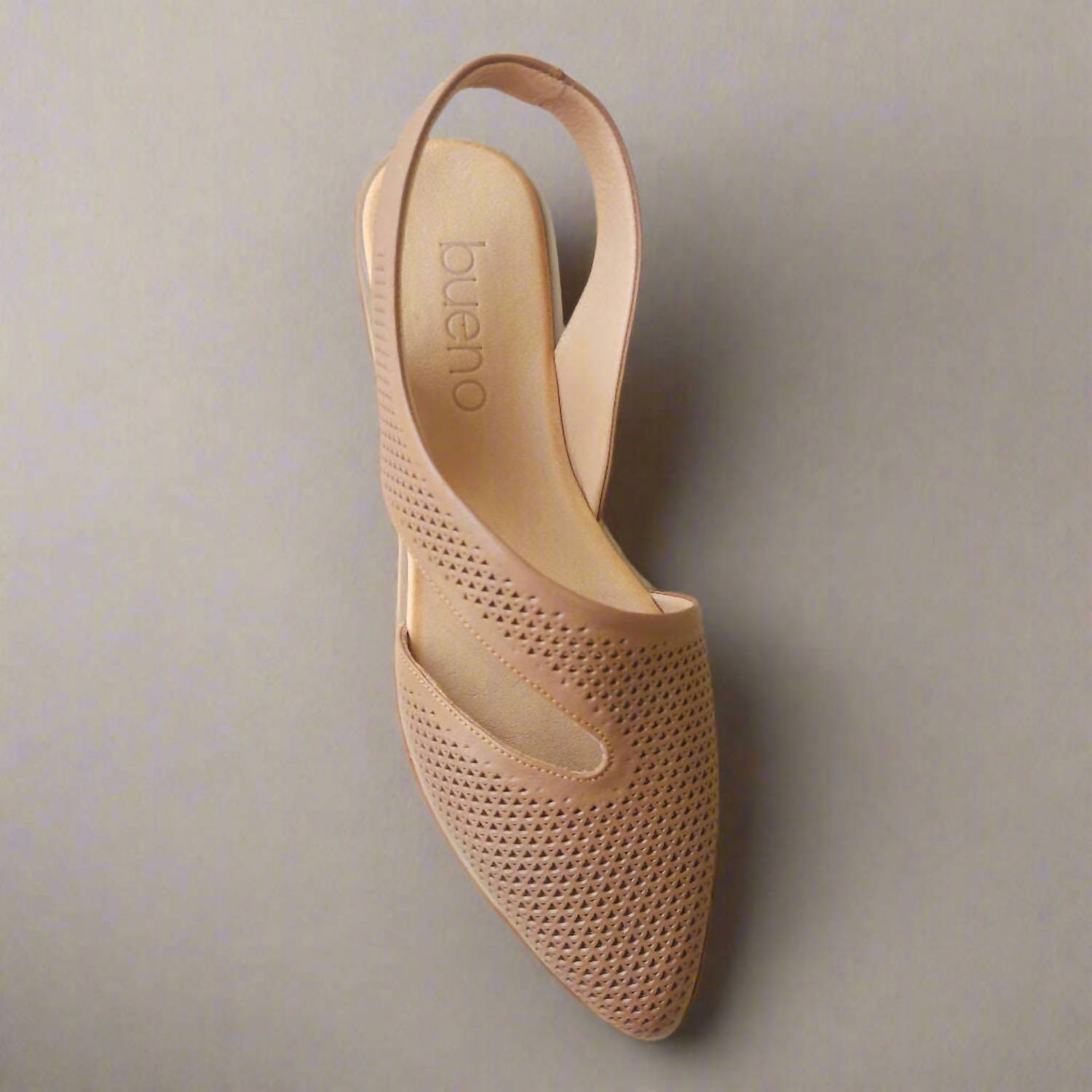 bueno Women's Bianca Flat Shoe in walnut - women's flats - alternate view