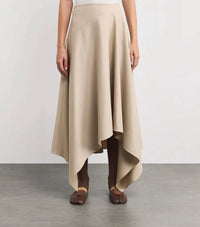 Lafayette 148 - Wool Asymmetric Handkerchief Midi Skirt