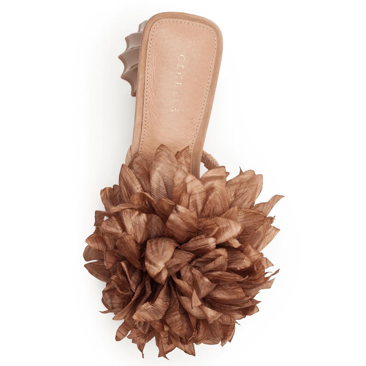 Cecelia New York - Women's Dahlia Botanical Applique Sandal