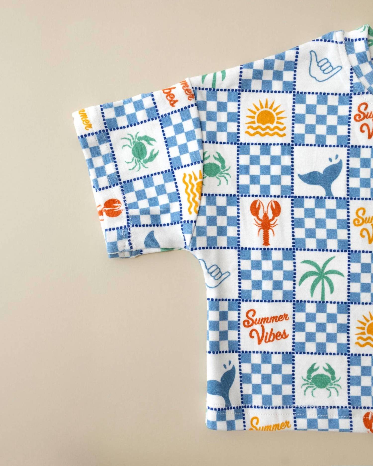 Lucky Panda Kids - Kids Ocean Life Short Set