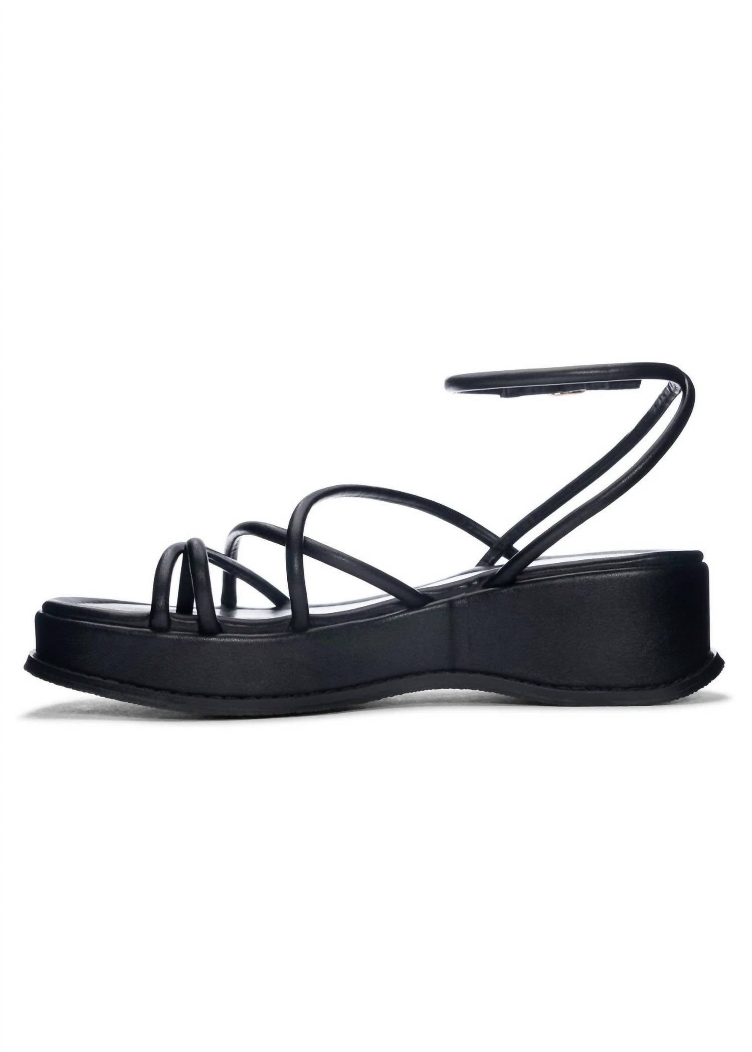 CHINESE LAUNDRY Women's Clairo Open Toe Sandal in black - women's sandal - detail view
